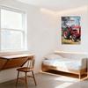Vintage Farmall McCormick Tractor Metal Tin Sign for Home Bar Man Cave Decor, Retro Farm Machinery Art Poster, Farm Equipment Ad