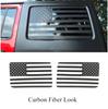 2x American Flag Window Decal Sticker For Jeep Wrangler JK JKU 2007-2017 4-Doors