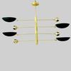 4 Pendant Light | Antique Brass Sputnik Chandelier Light | Mid Century Brass Modern Ceiling | Custom Kitchen Light Fixture