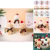 Adorable Plush Christmas Bear Pendant With Colorful Scarves And Hats Perfect For Holiday Decor