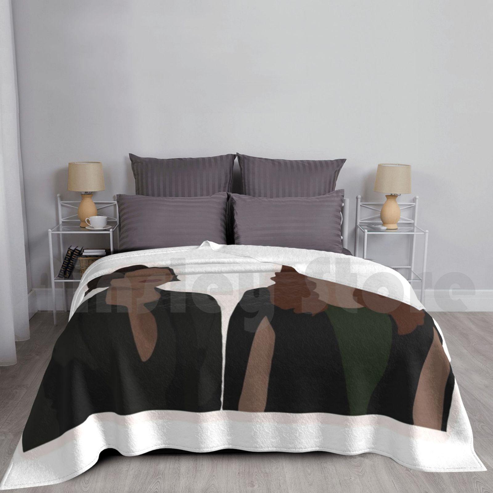 Blanket Regina And Zelena 1967 Regina Mills Zelens Mills Evil Queen Wicked Witch Ouat Once Size: 75*100cm, Weight: 230 GSM