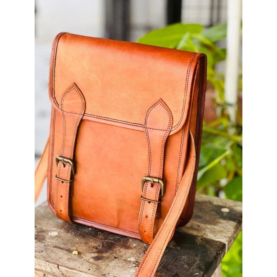 Handmade Proter Leather Vintage Laptop Bag Satchel