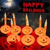 Black-lined Pumpkin Bubble Lights 6-Light Halloween Decorative String Lights Bar & Garden Decor Pumpkin Strings