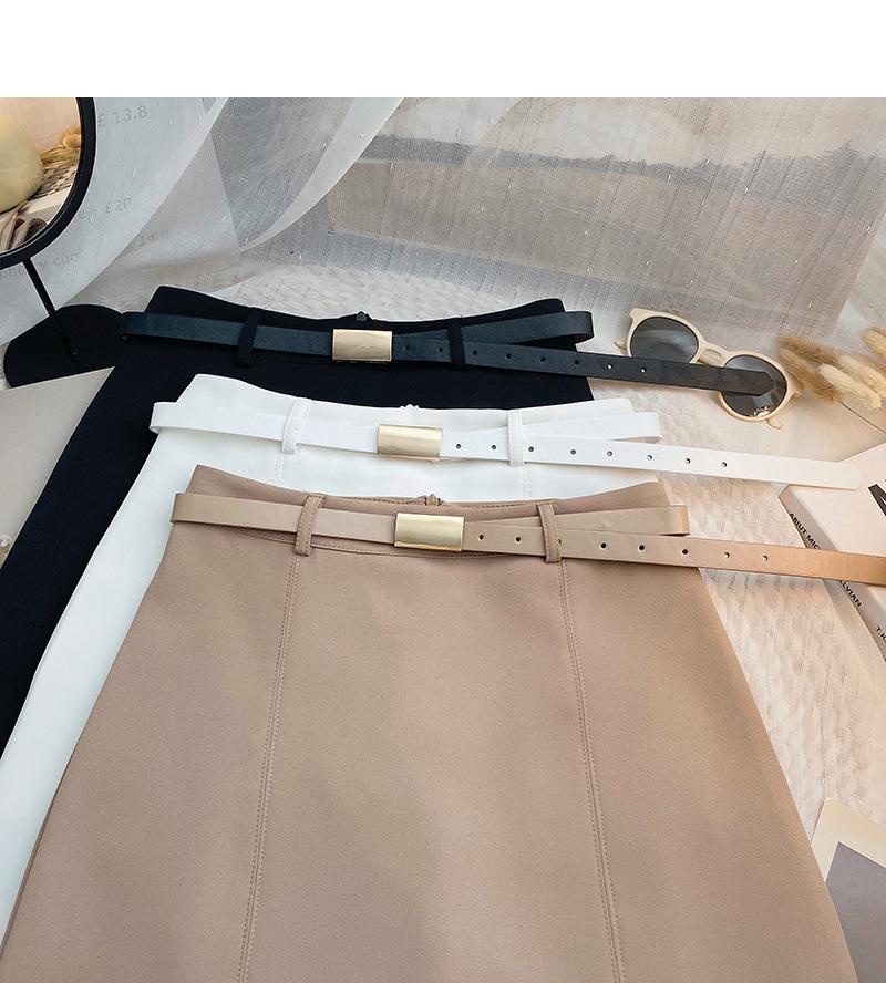 2024 Summer Korean Design High-Waisted Black A-Line Wide-Leg Pants