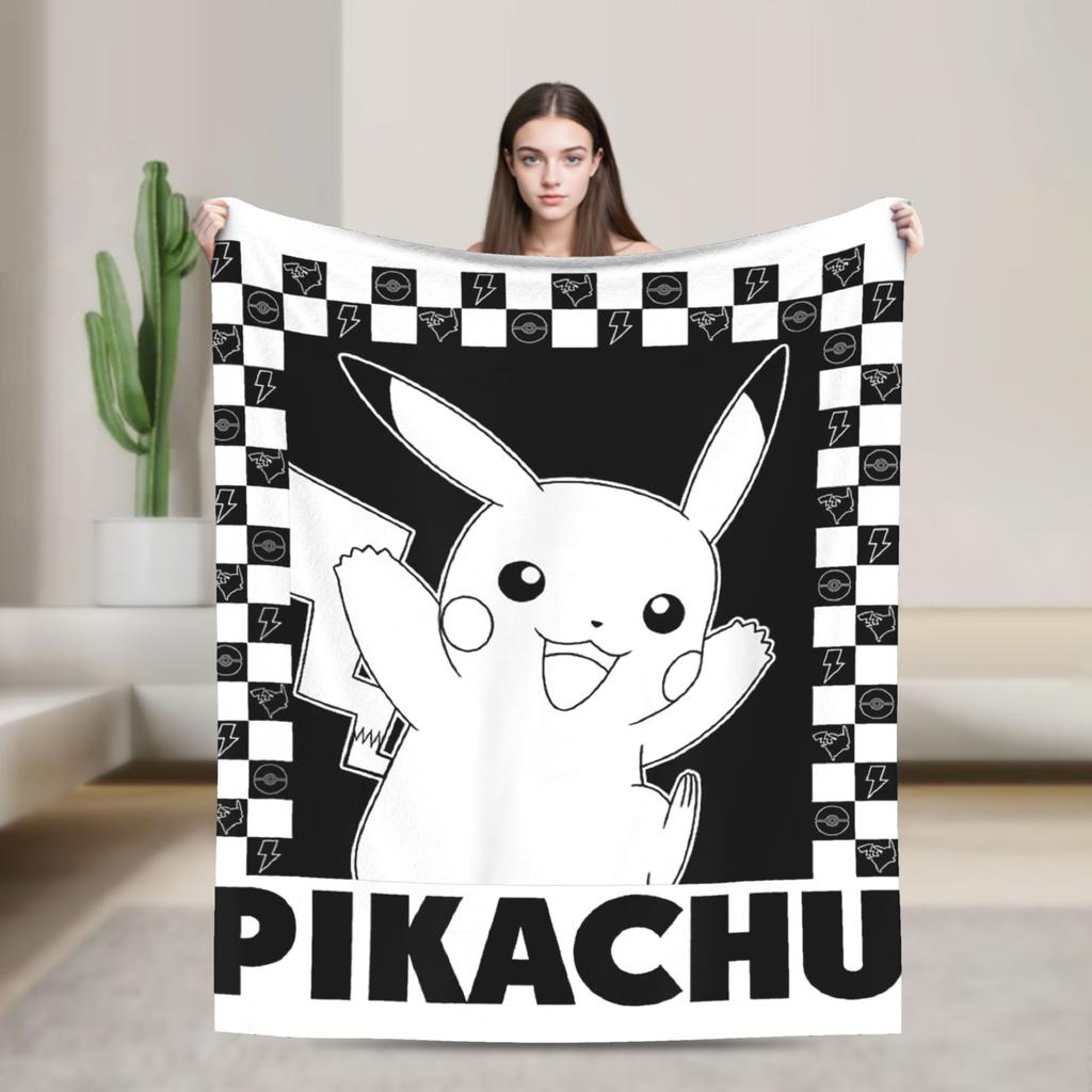 Cute Cartoon Squirtle Blankets Poke-Mon Flannel Awesome Warm Throw Blankets for Home Restaurant Spring Autumn
