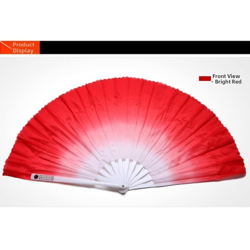 32.5cm Chinese Short Bellydance Fan Plastic Stick Hand Dye Adults Fan High Quality Dance Fan