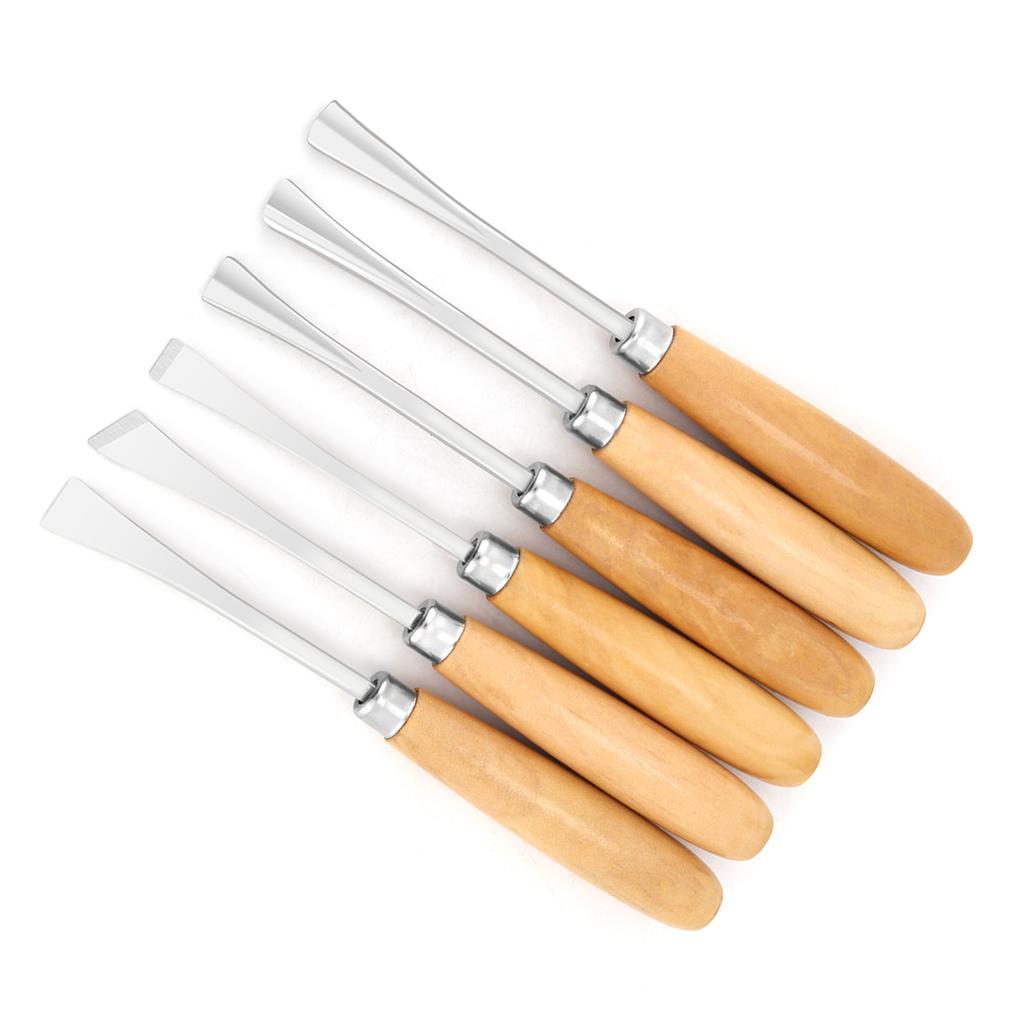 6pcs Professional Wood Carving Hand Chisels Set DIY Woodworking Sculpting Tools