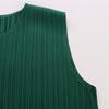 Shop   Women Round Neck A Line pleAted Sleeveless Dress grAy Ble Wdr 1747