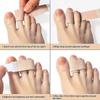 DYKOOK Broken Toe Wraps 8 Pcs/Pack M Size Fabric Toe Splint Toe Cushioned Bandages Finger Protectors Straightener Hammer Toe Separators