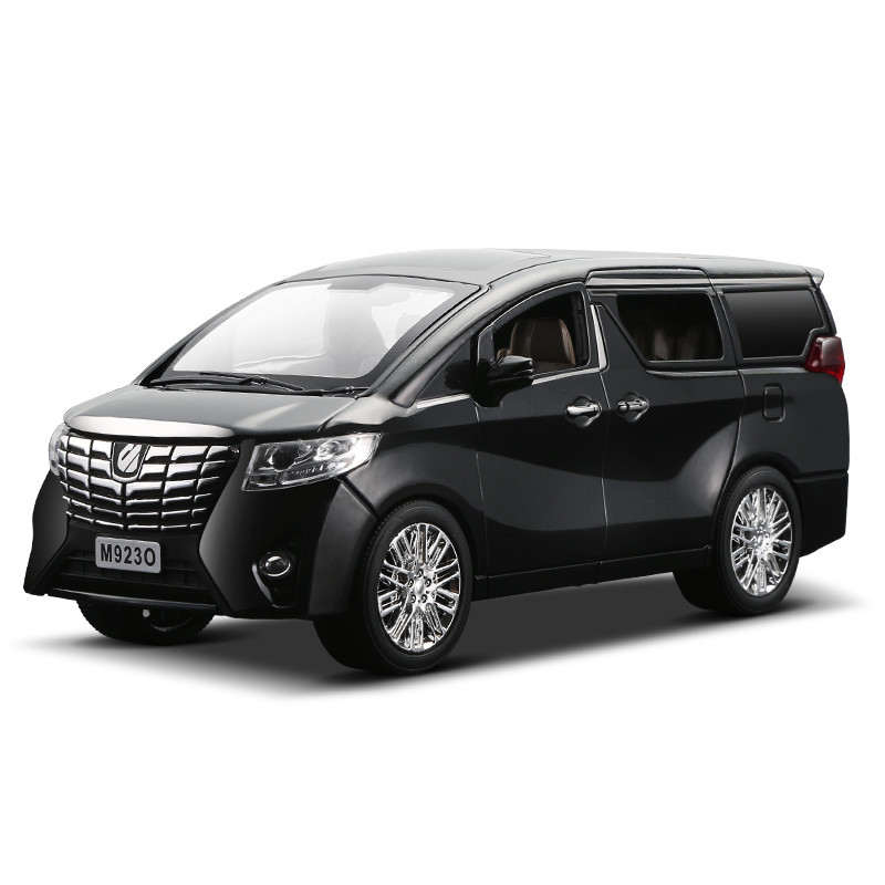 KLT 1:24 Toyota Alphard 20cm Diecast Alloy Car Model Kids Toys