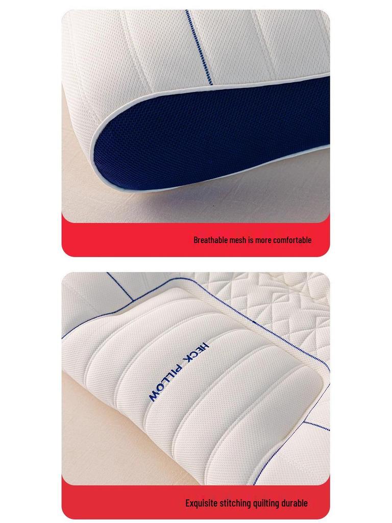 Latex Neck Support Memory Pillow for Side Sleepers - Universal for All Seasons