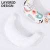 Baby Pillow with Ergonomic Neck Support Breathable Cotton Pillow with Cartoon Pattern for Newborns Infant