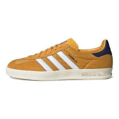 Gazelle Indoor Pré-amado Amarelo Azul Escuro Tênis Unissex Cloud-White IE0540