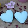 4x Bath Bomb Heart-Shaped Baby Powder Scented 70g