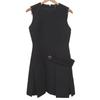 Used AUTHENTIC Pleated Bijoux Dress RW241WB XCM FQRO62 Black