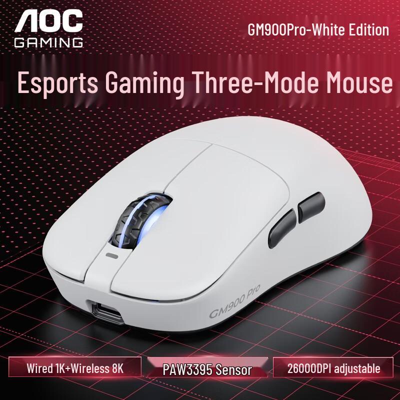 

AOC GM900 Series Lightweight Tri-Mode Gaming Mouse