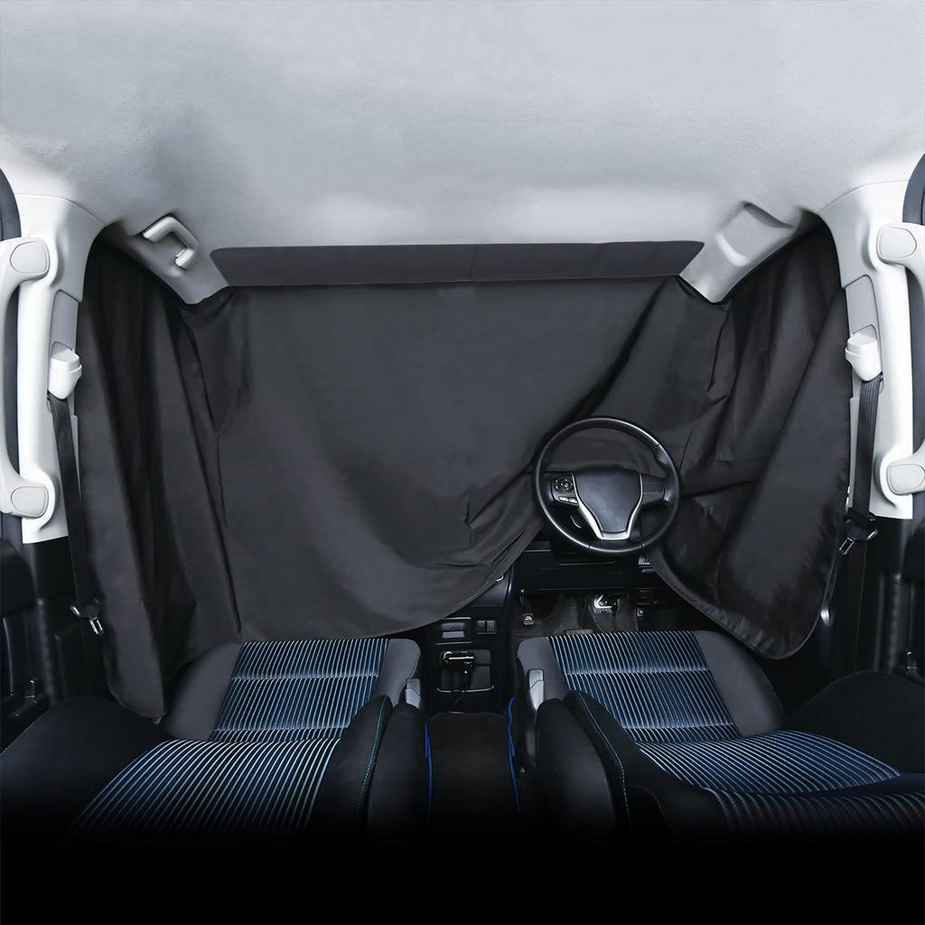 SEIWA Easy Magnetic Blackout Magnetic Car Privacy Car Interior Curtains Curtains, Fabric, Front-Mounted, Z109, 2.6m Wide, Sunshade, Attachment,