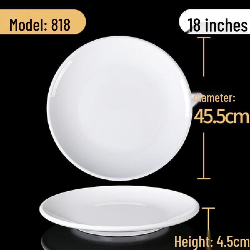 Kemeiruit Commercial Melamine Round Serving Plate