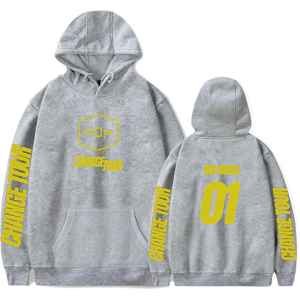 Ari Abdul Change Tour Merch Hoodie Number 01 Print Cool Hoodie for Men and Women Streetwaer Pullover