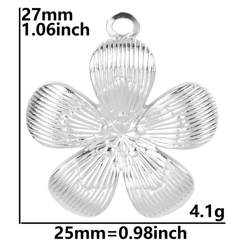 6pcs Breloque Acier Inoxydable Stainless Steel Music Note Flower Charms For Jewelry Making Supplies Heart Pendant Diy Materials