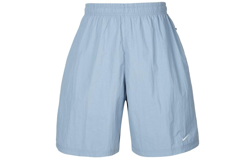Nike Solo Swoosh Casual Shorts Men's Gray Slate Blue