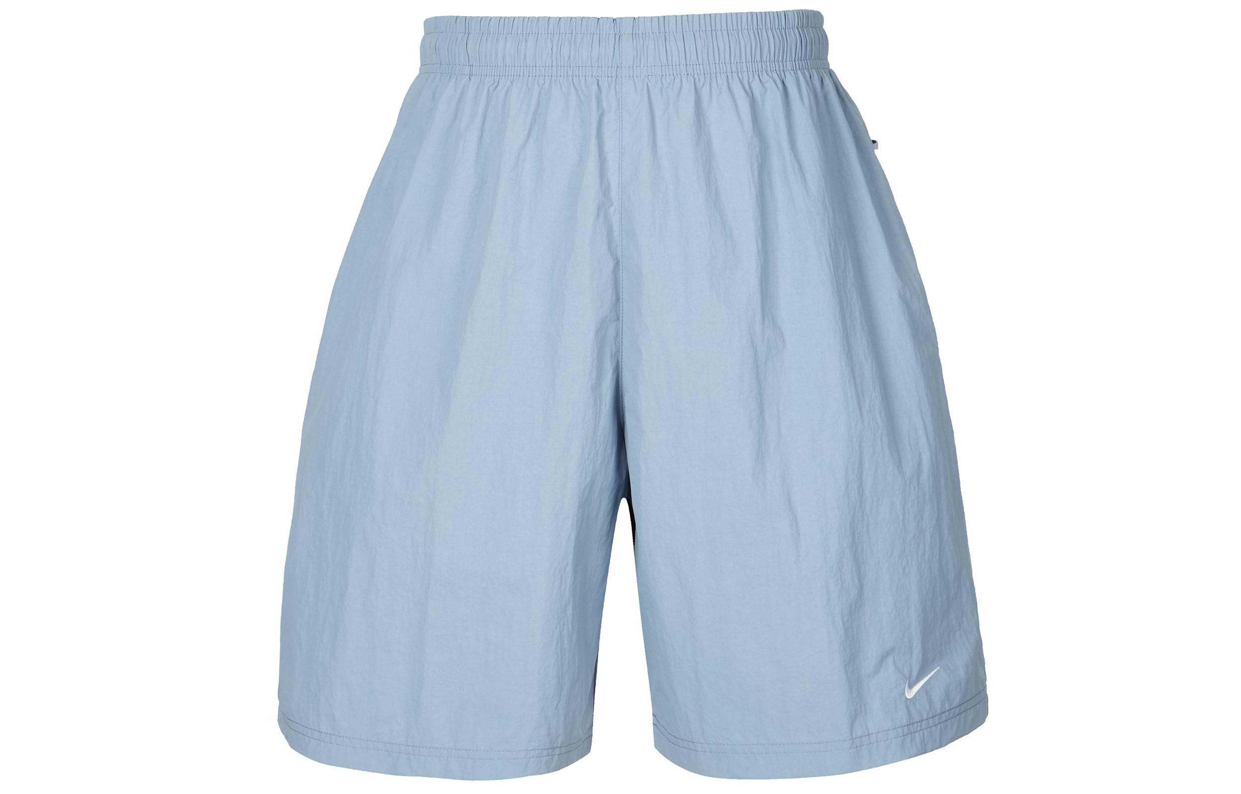 Nike Solo Swoosh Casual Shorts Men s Gray Slate Blue IF0619-493 L
