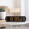 LED Digital Clock  Date Week Humidity Temperature Display Brightness Adjustable Electronic 10 Inch LED Table Alarm Clock 12/24H
