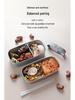 Dual-Layer Kids Lunch Box - Food-Grade, Microwave & Fridge Safe, Compartmented Plastic Bento.