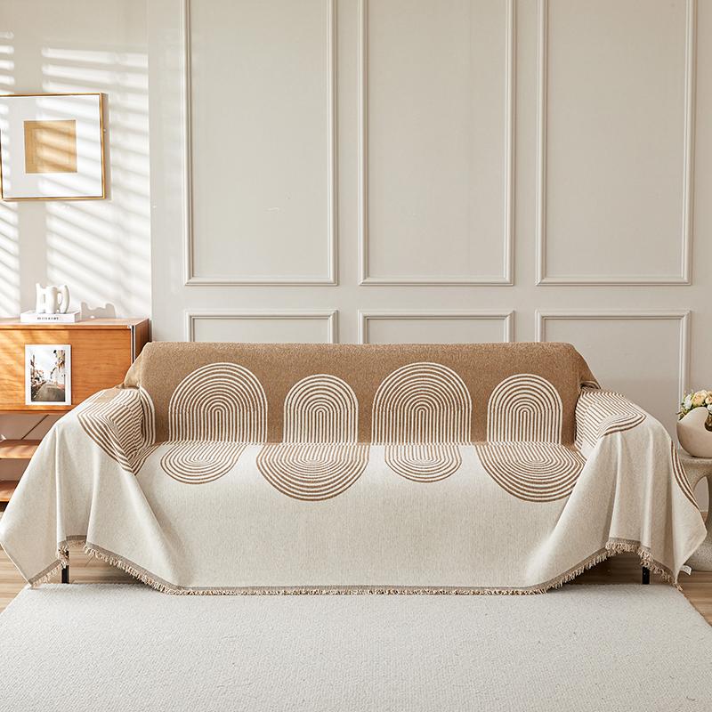 Pătură de Sofa Chenille Multifuncțională Culoare Solidă Husă Mobilier Material Durabil Rezistent la Praf Anti-zgârieturi Decor Acasă Living