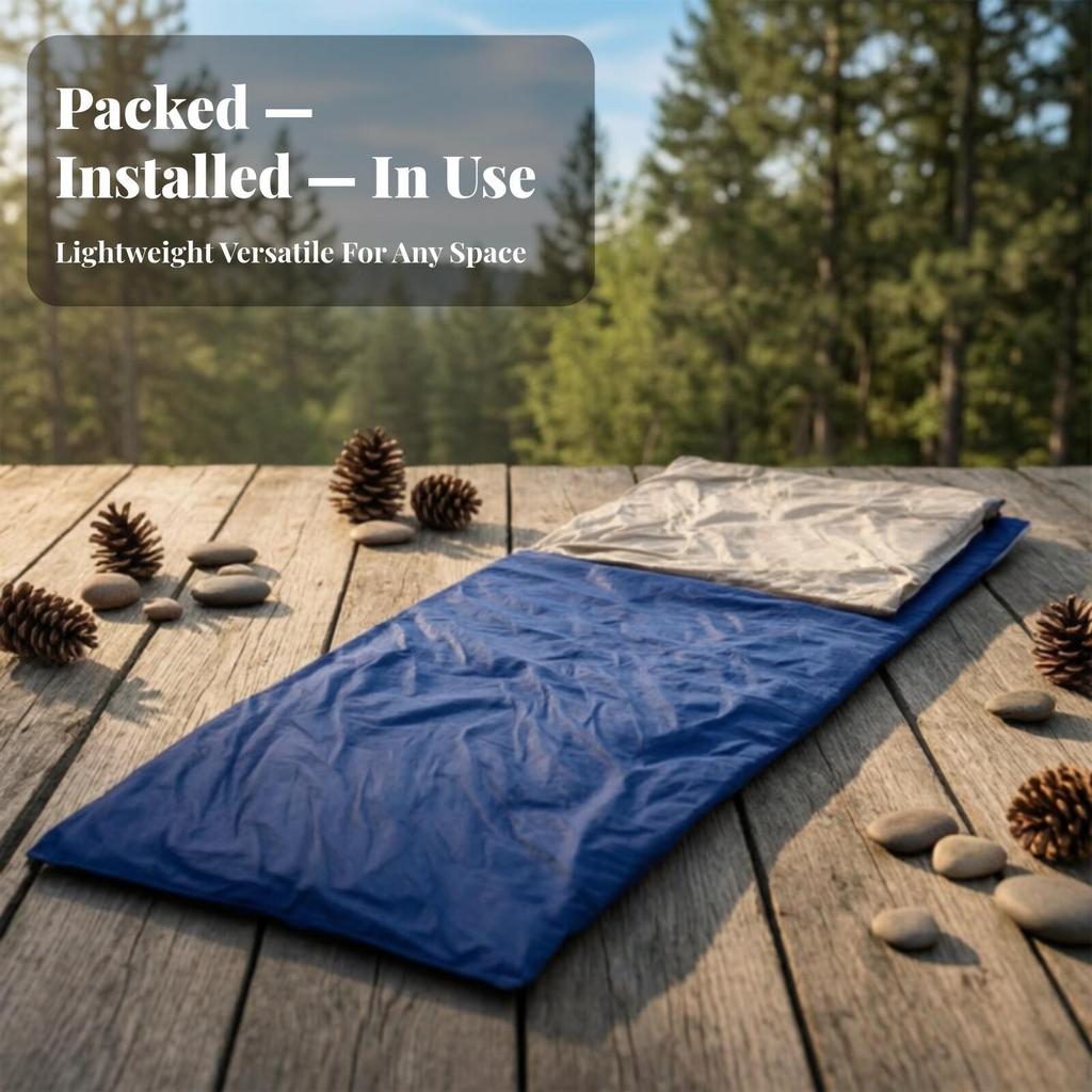 Envelope Sleeping Bag Packable Bedding Soft for Camping, Travel, Adults, Campers