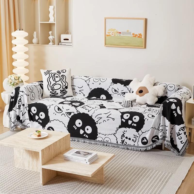 Cotton Knitted All-wrapped Sandhair Towel Four Seasons Universal Sofa Cover Cover Northern Europe Ins Wind Cat Scratch Blanket