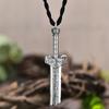 JMXD-Remnant Sword Pendant Men's Retro Necklace Prayer Silver Pendant Personality Domineering, Gift