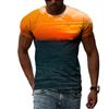 New 3D Trendyol Men Natural Landscape Graphic T Shirts Summer Fashion Hip Hop Casual Print T-shirt Personality Handsome Tee Top