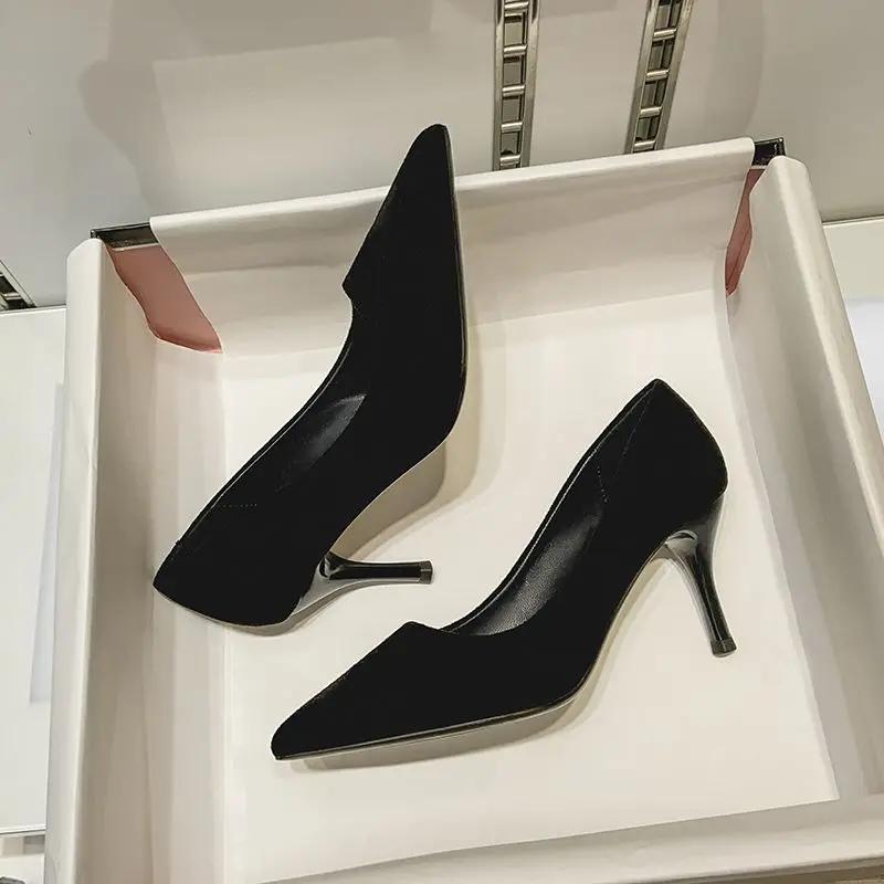 Ladies Pumps Pointed Toe Stilito Women's Shoes Non Slip On Sale Wholesale Promotion Hot And Low Price Korean Style Luxury Brand