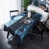 American Light Luxury Flannel Digital Printing Geometric Line Coffee Table Tablecloth Table Cloth