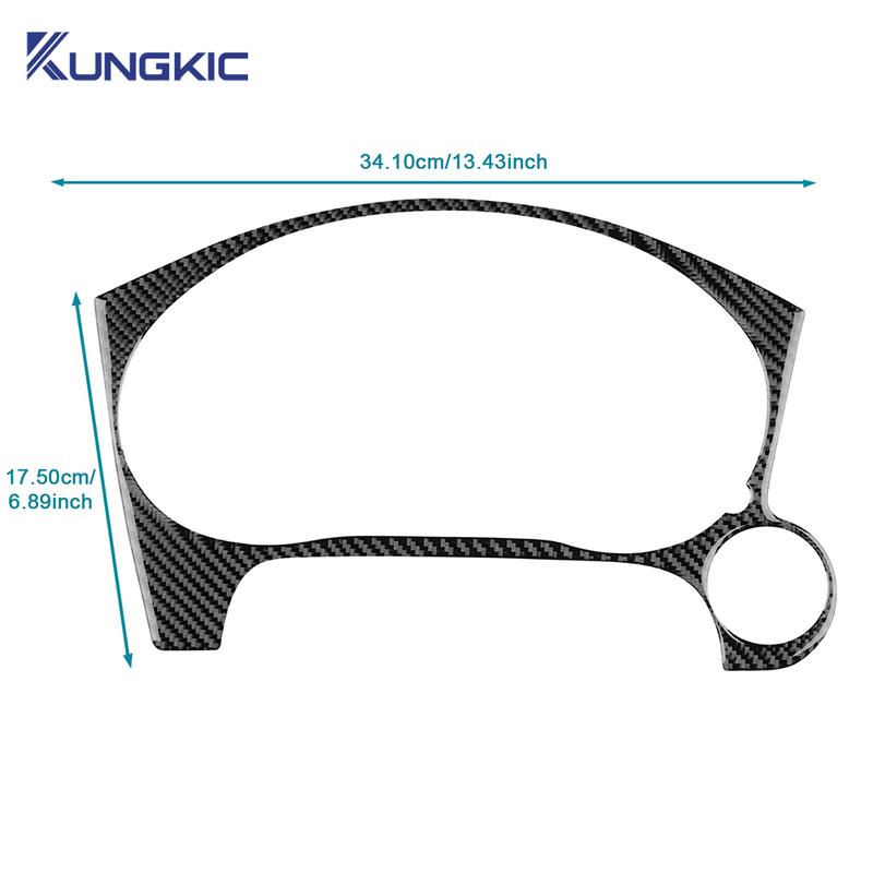 Soft Carbon Fiber For Mitsubishi Outlander 3 2013 2014 2015 2016 2017 2018    LHD Speed Frame Decoration Sticker