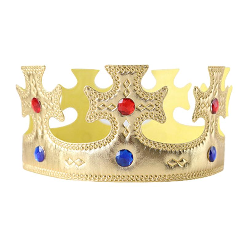 King's Crown Birthday Decoration Gold Cloth Crown Headwear Birthday Decoration Props Hat Headwear Party Photography Supplies