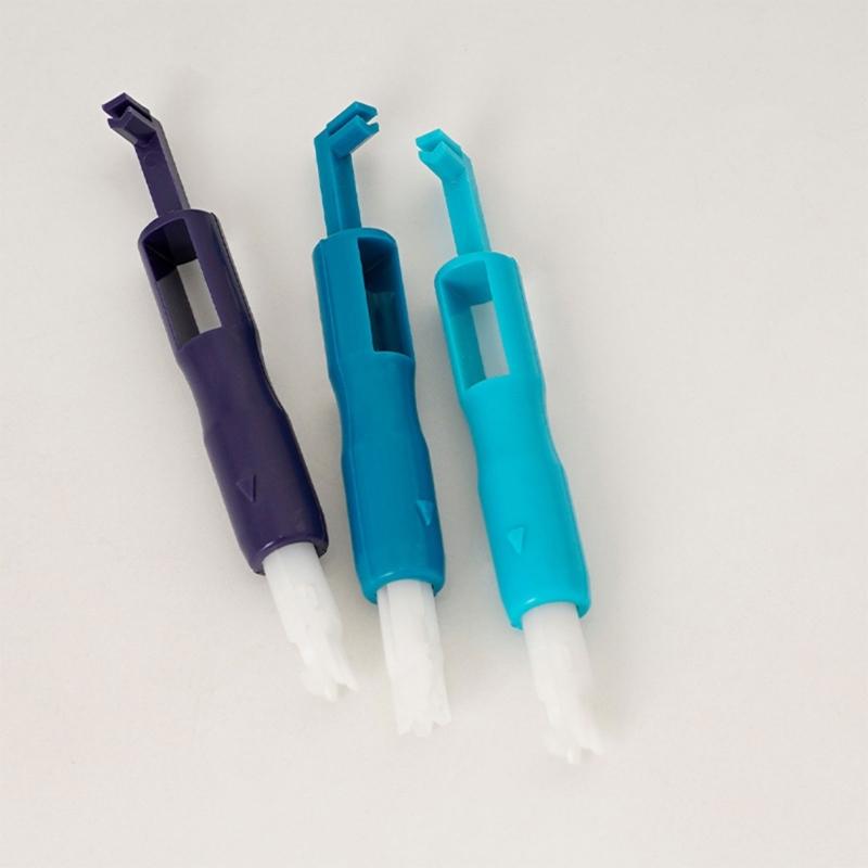 10Pcs Machine Needle Inserter Threader Automatic Needle Threader Quick Sewing Threader Threading Tool for Sewing Machine