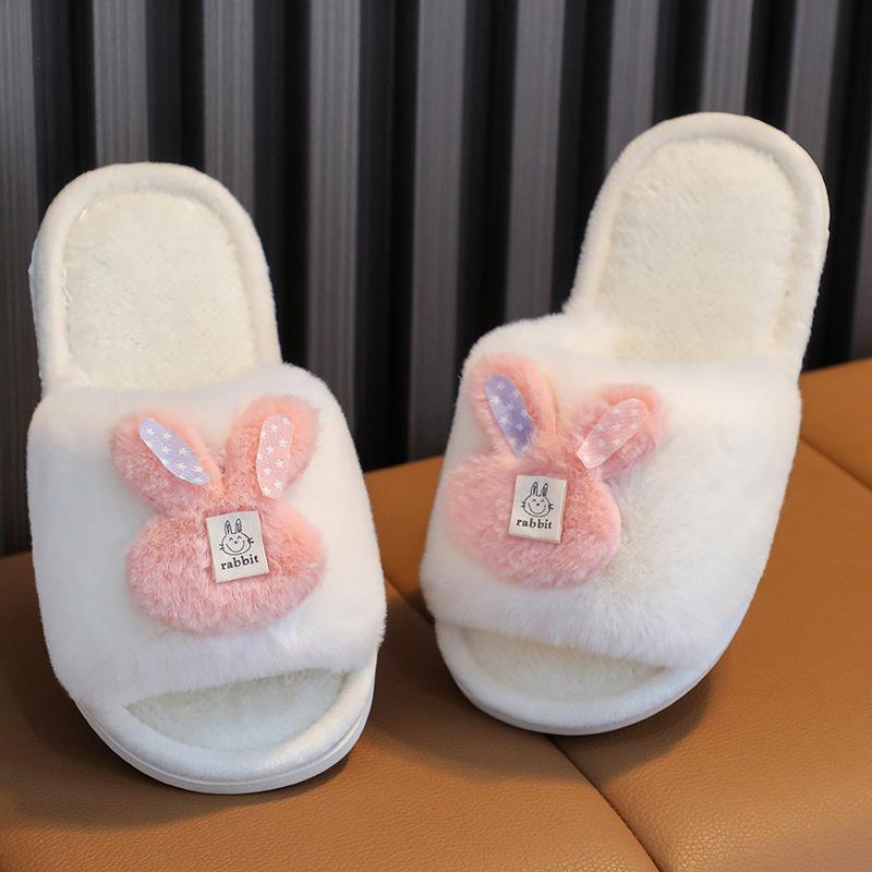 Winter Soft-Soled Cotton Slippers for Toddlers and Girls – Warm Plush Comfort