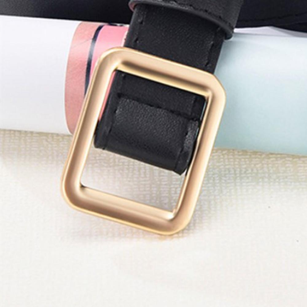 Non perforated women's belt, men's lazy belt, no punching, versatile fashion, ins black decoration, Korean version jeans