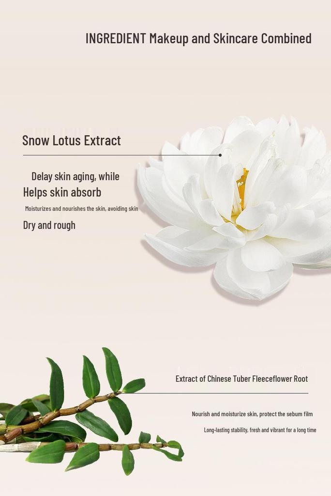 New Ying Tou Cushion Cream: Light, delicate powder with natural hydration, preventing clumps. Ideal for students.