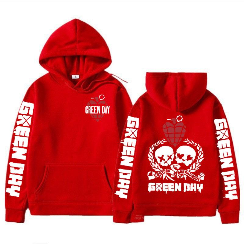 Rock Band Green Day Merch Hoodies Men Women High Quality Fashion Oversized Pullovers Harajuku Pop Sweatshirts Streetwear