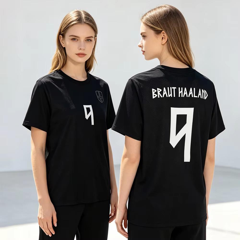 T-Shirt Black Breathable Quick Dry Mesh Jersey Round Neck Casual Short Sleeve Unisex Tees T Shirt