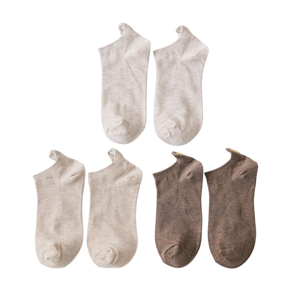 3 Paar Damen Bestickte Kurze Knöchelsocken Set Frühling Sommer Liebesherz Japanischer Stil Bonbonfarbe Lässig Mode Baumwollsocken