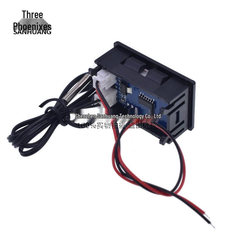 12V Digitalthermometer mit Display, Wasserdichtes Temperaturmessgerät für Aquarien und Kühlschränke