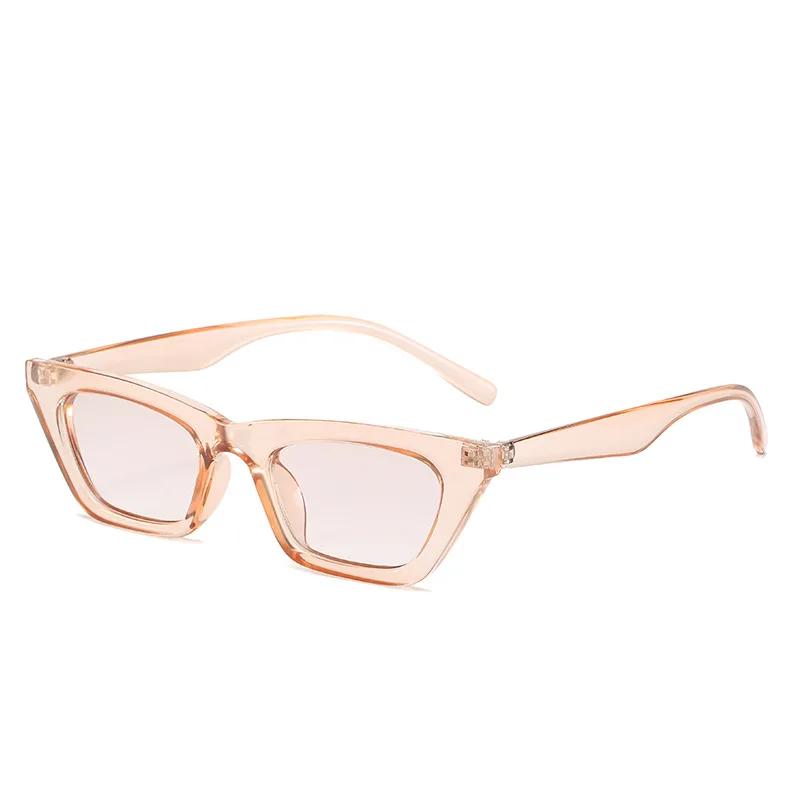 Fashion Retro Cat Eye Sunglasses Women Vintage Shades UV400 Protection Sexy Street Wear Jennie Eyewear Jinue Oculos