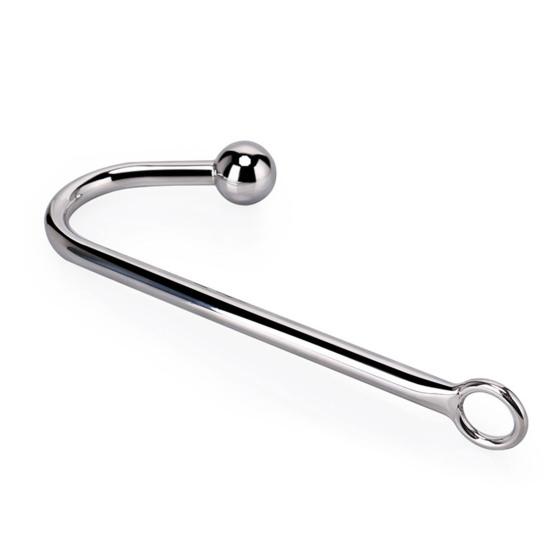 Nerezová ocel Anální háček Fetish Bondage Háček Sexuální hračky Pevný háček s jedním míčkem Unisex Sexuální hry Dospělí Bondage Fetish Toy pro milovníky páru