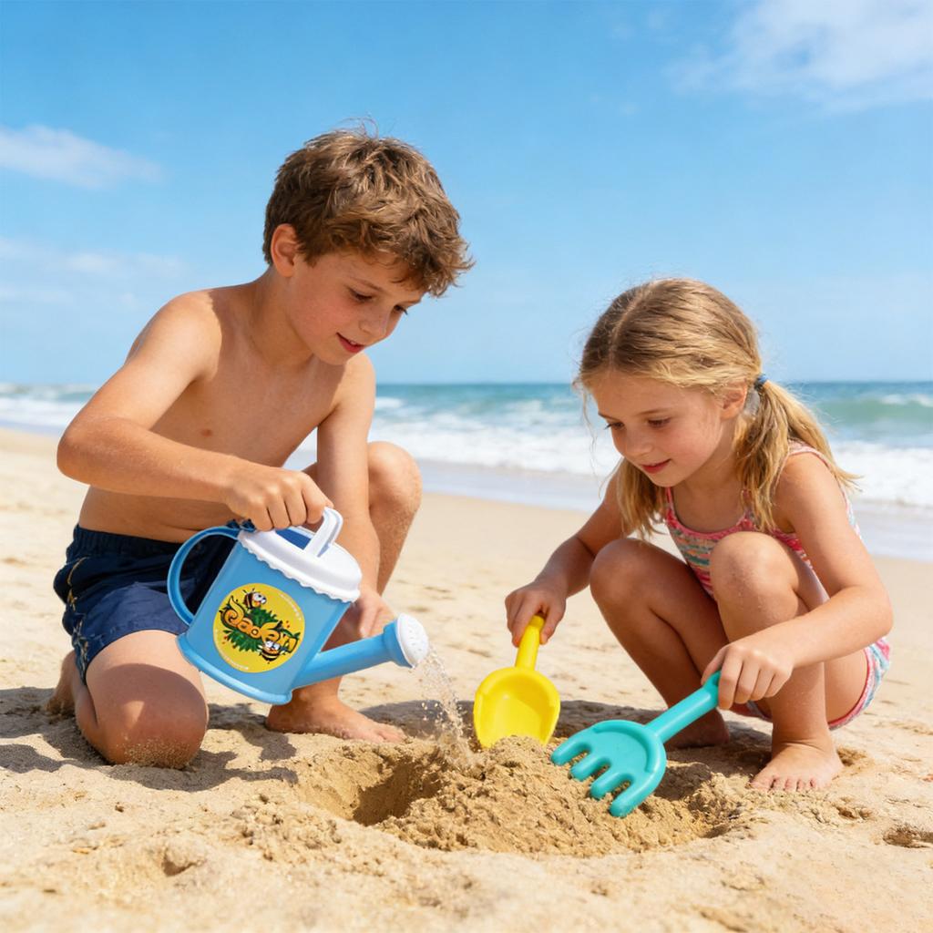 Kids Childrens Pool Floats for 10-12 Sand Toy Playset 8 Pieces With Foldable Bucket Sand Moulds Shovel And Mesh Sandbox for Toddlers Age 3-5