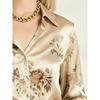 Elegant Printed Long-sleeve Women's Shirt, Suitable for Office, Commuting and Formal Events