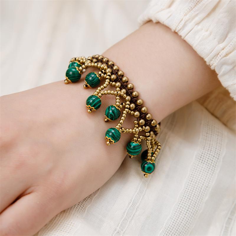 

Тибетский браслет со слоном, винтажный этнический стиль, ручная веревка, женские непальские аксессуары для рукоделия